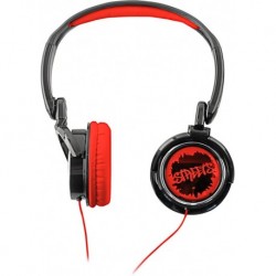 Coby CV400RED jammerz Streets Urban Style Deep Bass Headphones, Red (Discontinued by Manufacturer)