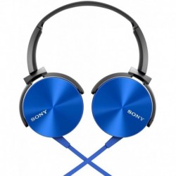 Audifonos Sony MDRXB450AP Extra Bass Smartphone Headset (Blue)