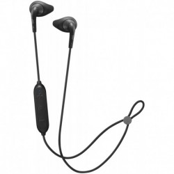 JVC HA-EN15WB Gumy Sport Wireless Earbuds - In Ear Bluetooth Sports Headphones with Secure & Comfortable Soft Nozzle Fit Earpieces, Sweat Proof IPX2,