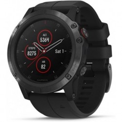 Garmin fenix 5X Plus, Ultimate Multisport GPS Smartwatch, Features Color Topo Maps and Pulse Ox, Heart Rate Monitoring, Music and Contactless Payment,