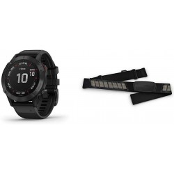 Garmin Fenix 6 Pro, Premium Multisport GPS Watch, Features Mapping, Music, Grade-Adjusted Pace Guidance and Pulse Ox Sensors, Black Bundle with Garmin