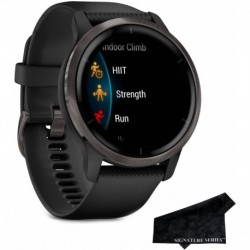 Garmin Venu 2 Music GPS Watch with Advanced Fitness/Health Monitoring and Signature Series Cloth
