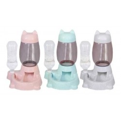 Dispensador 2en1 Comida Y Agua Para Mascotas Perros Y Gatos