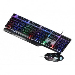 Combo Teclado Y Mouse Gamer Wb 550 Luces Cable 150cm Trae Ñ