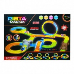 Pista Flexible Magic Tracks 341pcs Luminosa 2 Carros Gd-8341