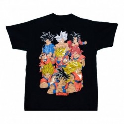 Dragon Ball Camiseta Goku Fases Transformado