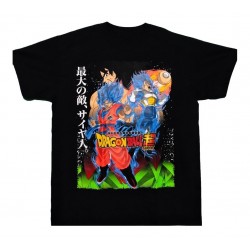 Dragon Ball Camiseta Goku, Vegeta Transformados