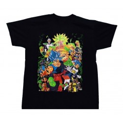 Dragon Ball Camiseta Goku, Vegeta, Freezer, Piccolo, Bulma