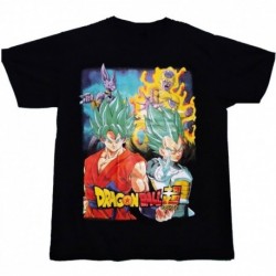 Dragon Ball Camiseta Goku, Vegeta, Golden Freezer, Bills