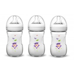 Avent Tetero Biberon Natural 9oz 260ml X3 Und 1m+ Hipopotamo