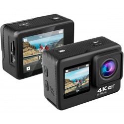 Camara De Accion Deportiva Video Foto 4k Wifi Doble Pantalla
