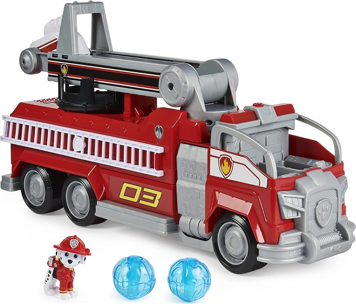 terraza Desbordamiento Laboratorio Paw Patrol Ultimate Rescue Camion Bomberos Patrulla Canina - VELLSTORE