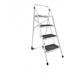 Silla Escalera 4 Pasos Acero Blanca Redline