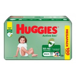 Pañal Huggies Active Etapa 4 Por 100 Unidades Envio Gratis