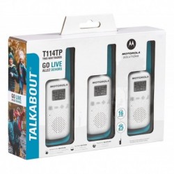 Radios Walkies Talkies Motorola T114tp Pack 3 Y 26 Km 22 Ch