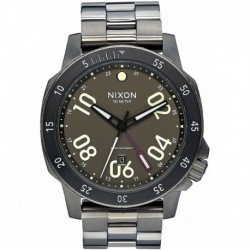 Reloj Nixon A9411418-00 A9411418 Ranger GMT All Gunmetal / L (Importación USA)
