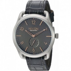 Reloj Nixon A4652145 Hombre C45 Leather Analog Display Swiss (Importación USA)