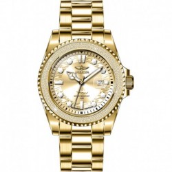 Reloj 37974 Invicta Pro Diver Quartz Diamond Gold Dial Men's Watch