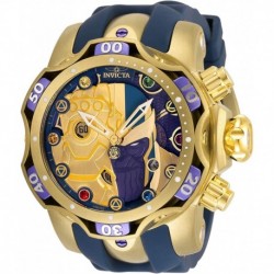 Reloj 34848 Invicta Marvel Thanos Men's 52.5mm Stainless Steel Silicone Gold dial Quartz Watch