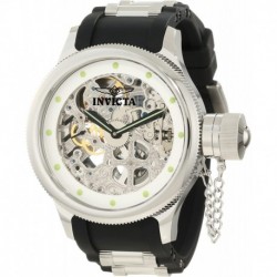Reloj 1242 Invicta Men's Russian Diver Quinotaur Mechanical Silver Skeleton Dial Watch