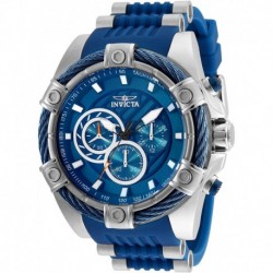 Reloj 25524 Invicta Men's Bolt Stainless Steel Quartz Watch Silicone Strap, Black, 24.7