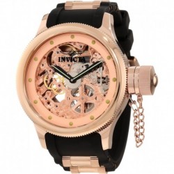 Reloj 1244 Invicta Men's Russian Diver Quinotaur Mechanical Rose Gold Tone Skeleton Dial Watch