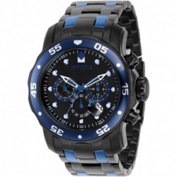 Reloj 37690 Invicta Pro Diver Chronograph Quartz Black Dial Men's Watch