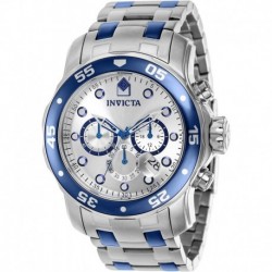 Reloj 37691 Invicta Pro Diver Chronograph Quartz Silver Dial Men's Watch