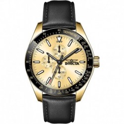 Reloj 38979 Invicta Aviator Quartz Gold Dial Men's Watch