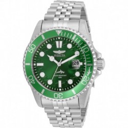 Reloj 30611 Invicta Men's Pro Diver Quartz Watch Stainless Steel Strap, Black, Green, 22 Model 30609,