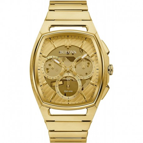 Reloj 97A160 Bulova Curv Chronograph Gold