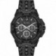 Reloj 98C134 Bulova Men's Crystal Octava Quartz Watch Stainless Steel Strap, Black, 21 Model