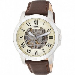 Reloj ME3052 Fossil Men's Grant Two H Automatic Self Wind Leather Watch Brown