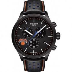Reloj T1166173605105 Tissot Mens Chrono XL NBA New York Knicks 316L Stainless Steel case Black PVD Coating Swiss Quartz Watch