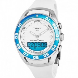 Reloj T056.420.27.011.00 Tissot T Touch Sailing Multi Function GMT Perpetual Calendar Analog Digital Alarm Watch Chronograph