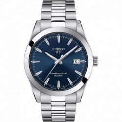 Reloj Sapphire Crystal Tissot Mens Gentleman Stainless Steel Dress Watch Grey T1274071104100 Strap T852048227