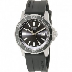 Reloj T1256101708100 Tissot Men's Supersport Gent Stainless Steel Quartz Watch Rubber Strap, Grey, 22 Model
