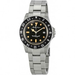 Reloj H900AN Mathey Tissot Vintage Quartz Black Dial Men's Watch