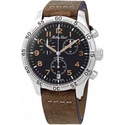 Reloj H1821CHALNO Mathey Tissot Flyback Type 21 Chronograph Black Dial Men's Watch