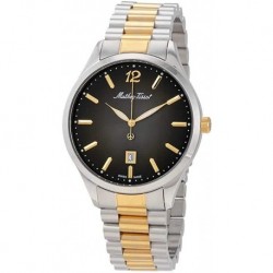Reloj H411MBN Mathey Tissot Urban Quartz Black Dial Two Tone Men's Watch