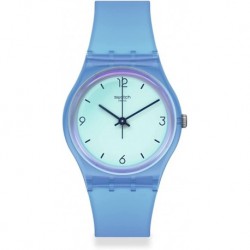 Reloj SB03B110 Swatch Gent Standard Quartz Silicone Strap, Transparent, 16 Casual Watch Model