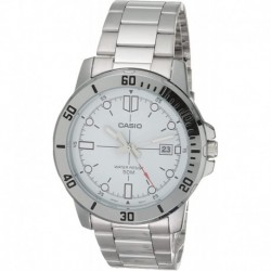 Reloj MTP VD01D 7EVCF Casio Classic Silver Tone Stainless Steel B Date Indicator Watch Model 7EV
