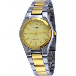 Reloj MTP1253SG 9A Casio Men's Standard Two Tone Stainless Steel Gold Dial 3 H Analog Watch