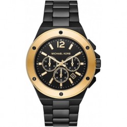 Reloj MK8941 Michael Kors Men's Lennox Quartz Watch Stainless Steel Strap, Black, 24 Model