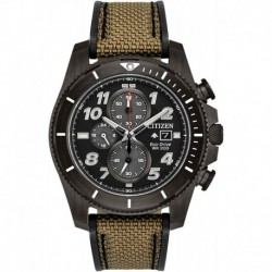 Reloj CA0727 04E Citizen Eco Drive Promaster Tough Quartz Mens Watch, Stainless Steel CORDURA strap, Beige Model