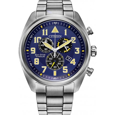 Reloj AT2480 57L Citizen Men's Super Titanium Weekender Garrison Sport Casual Eco Drive Watch