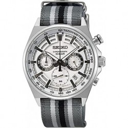 Reloj SSB401P1 Seiko Sport Watch SSB401P1, White, Nylon Strap
