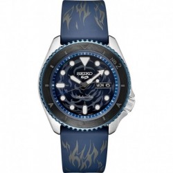 Reloj SRPH71 Seiko 5 Sports Automatic One Piece Sabo Limited Edition Blue Silicone Men's Watch