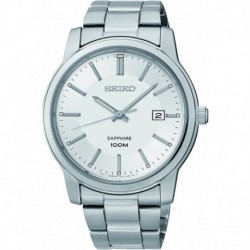 Reloj Quarz Seiko White Dial Stainless Steel Mens Watch SGEH01P1