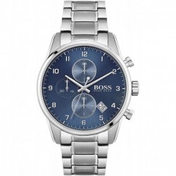 Reloj 1513784 HUGO Boss Black Men's Quartz Watch Stainless Steel Strap, Silver, 22 Model